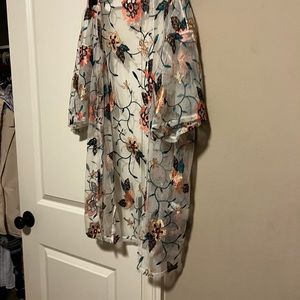 Cover up printed top